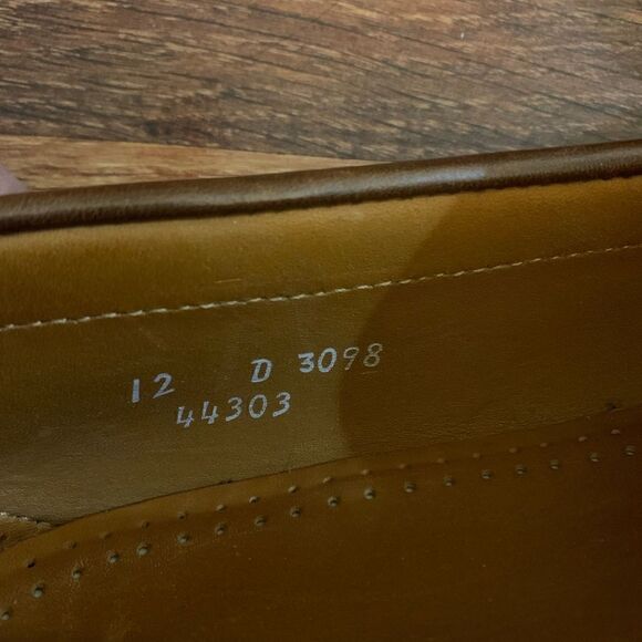 Allen Edmonds Nashua Tassel Loafer, men's size 12 Tan and Brown - Picture 11 of 11